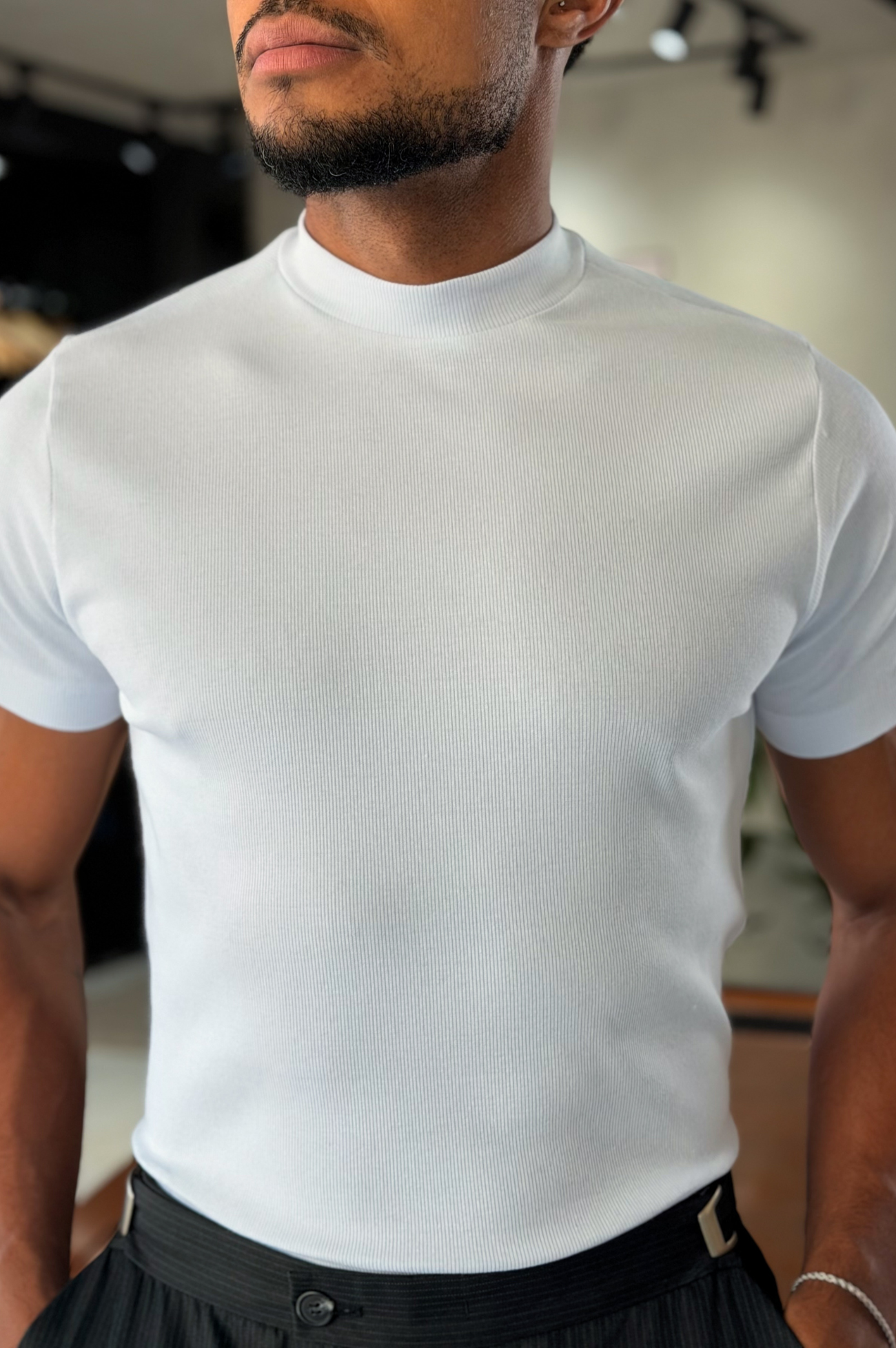 Camiseta Zurich Gola Média Canelada