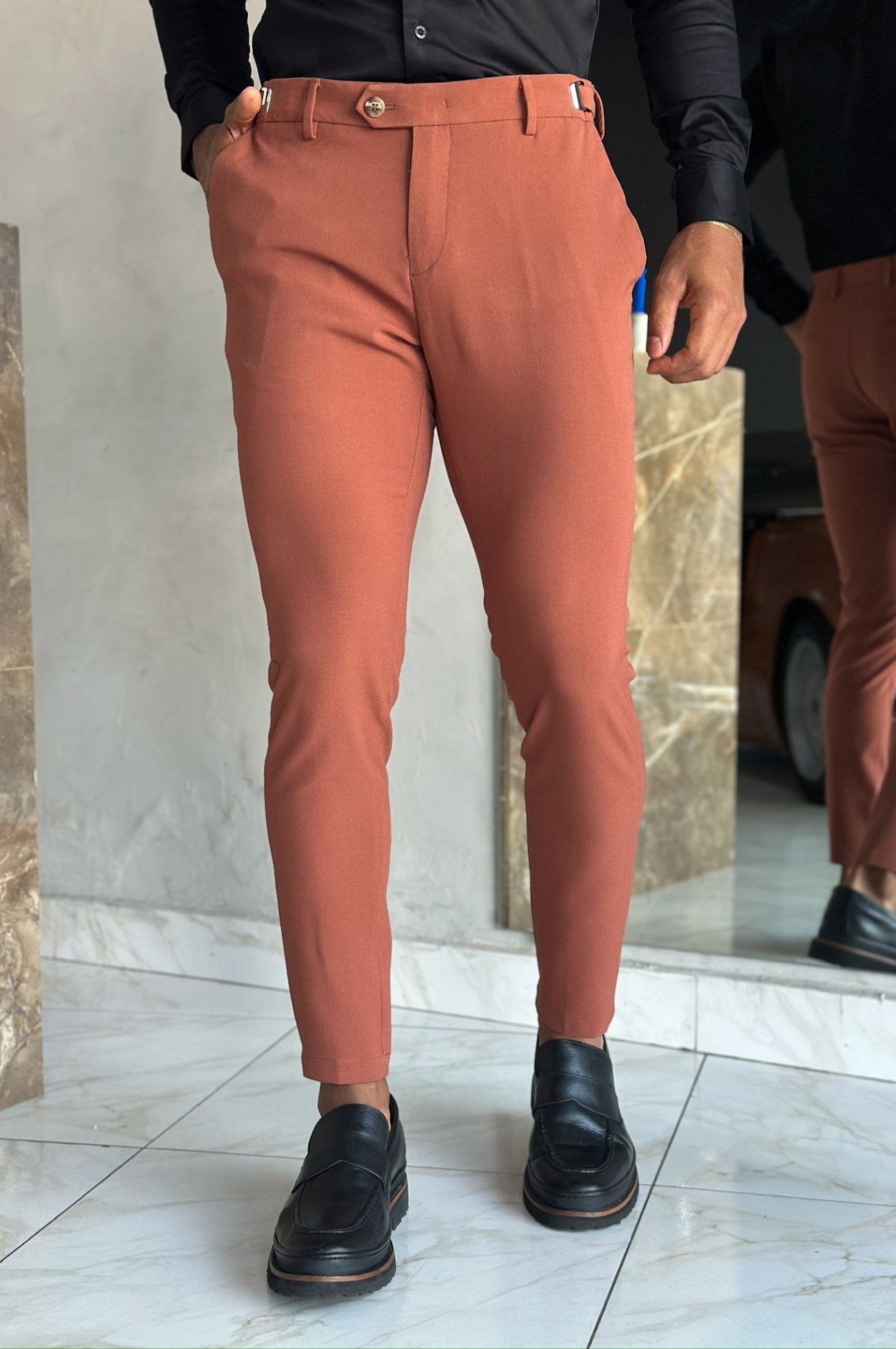 Calça Milano Com Regulagem - Terracota