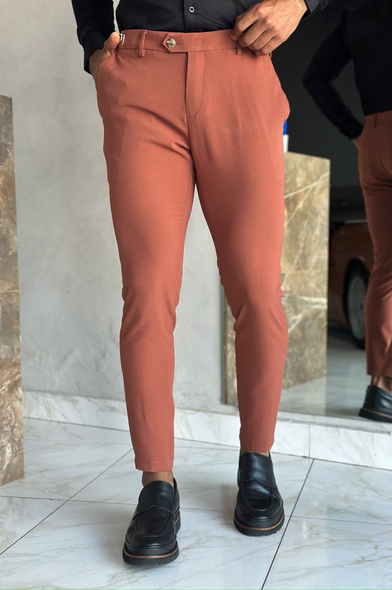 Calça Milano Com Regulagem - Terracota