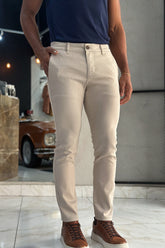 Calça Alfaiataria Skinny USERS - Areia