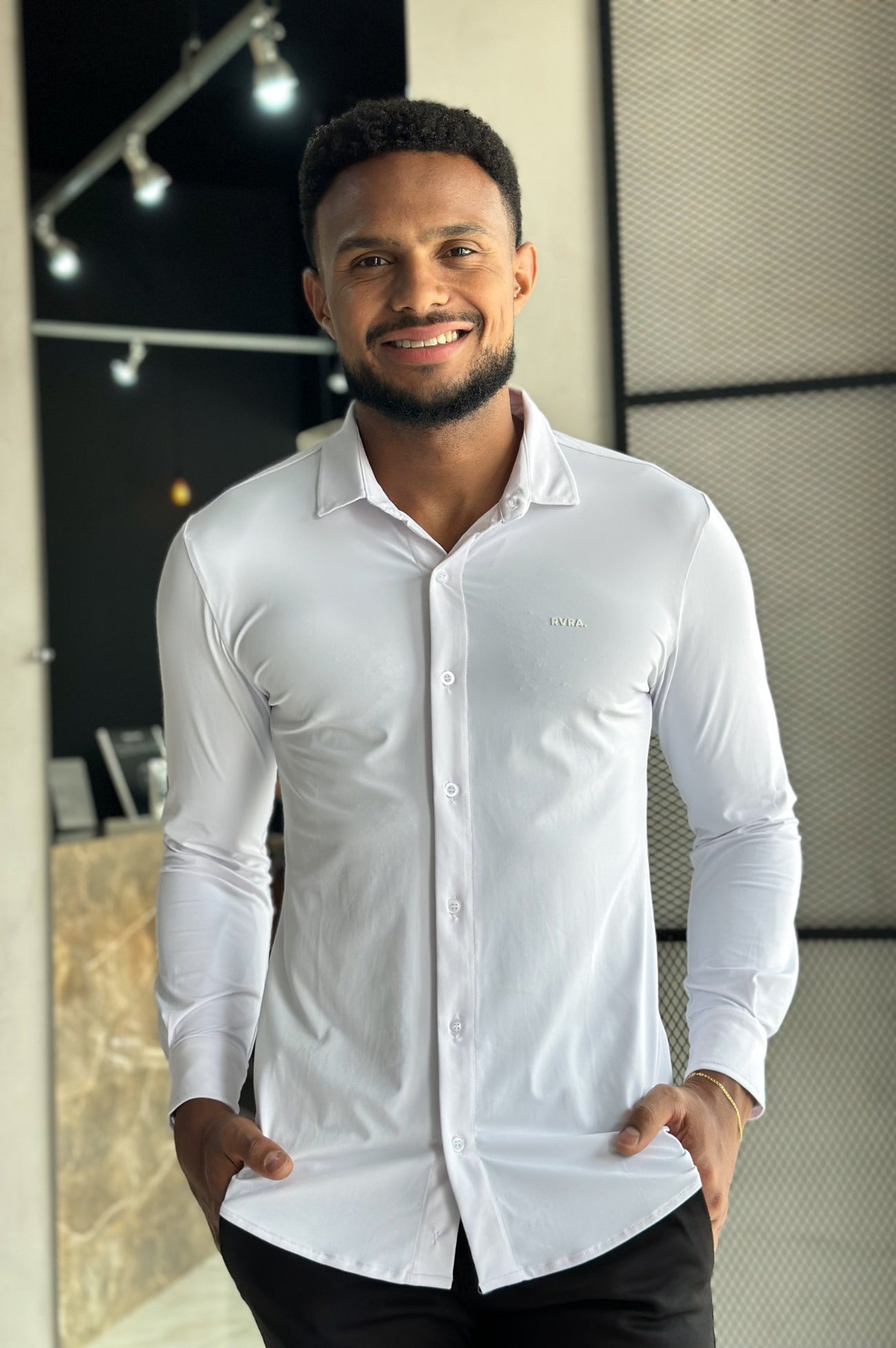 Camisa Soft Tech Manga Longa - Branco
