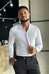 Camisa Soft Tech Manga Longa - Branco