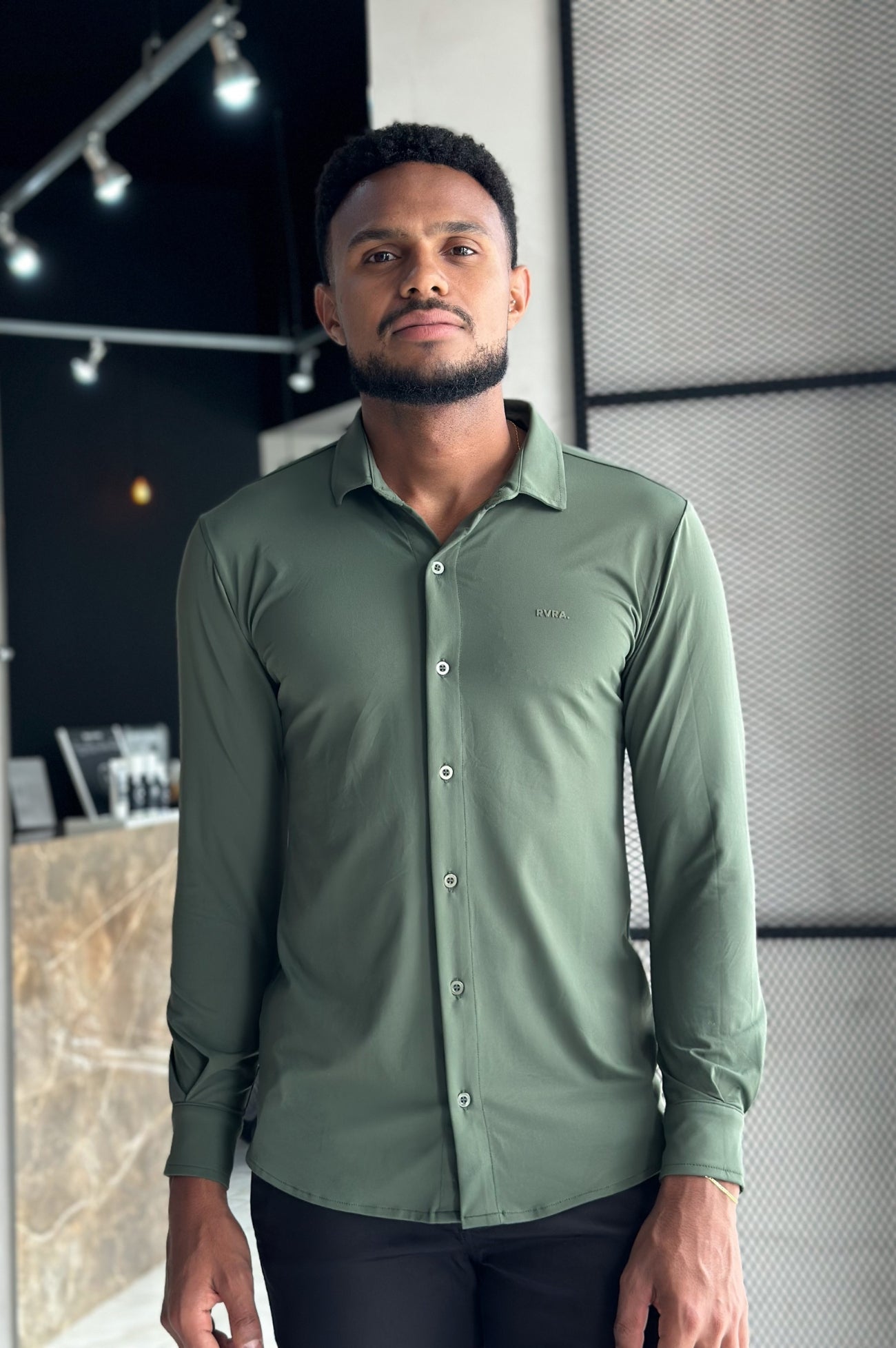 Camisa Soft Tech Manga Longa - Musgo