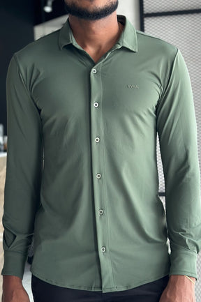 Camisa Soft Tech Manga Longa - Musgo