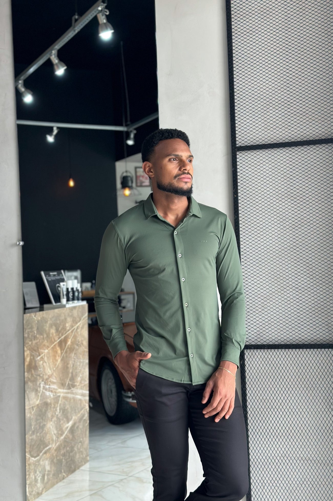 Camisa Soft Tech Manga Longa - Musgo