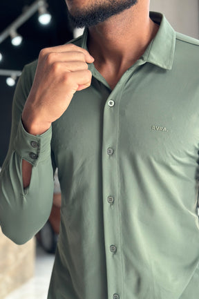 Camisa Soft Tech Manga Longa - Musgo