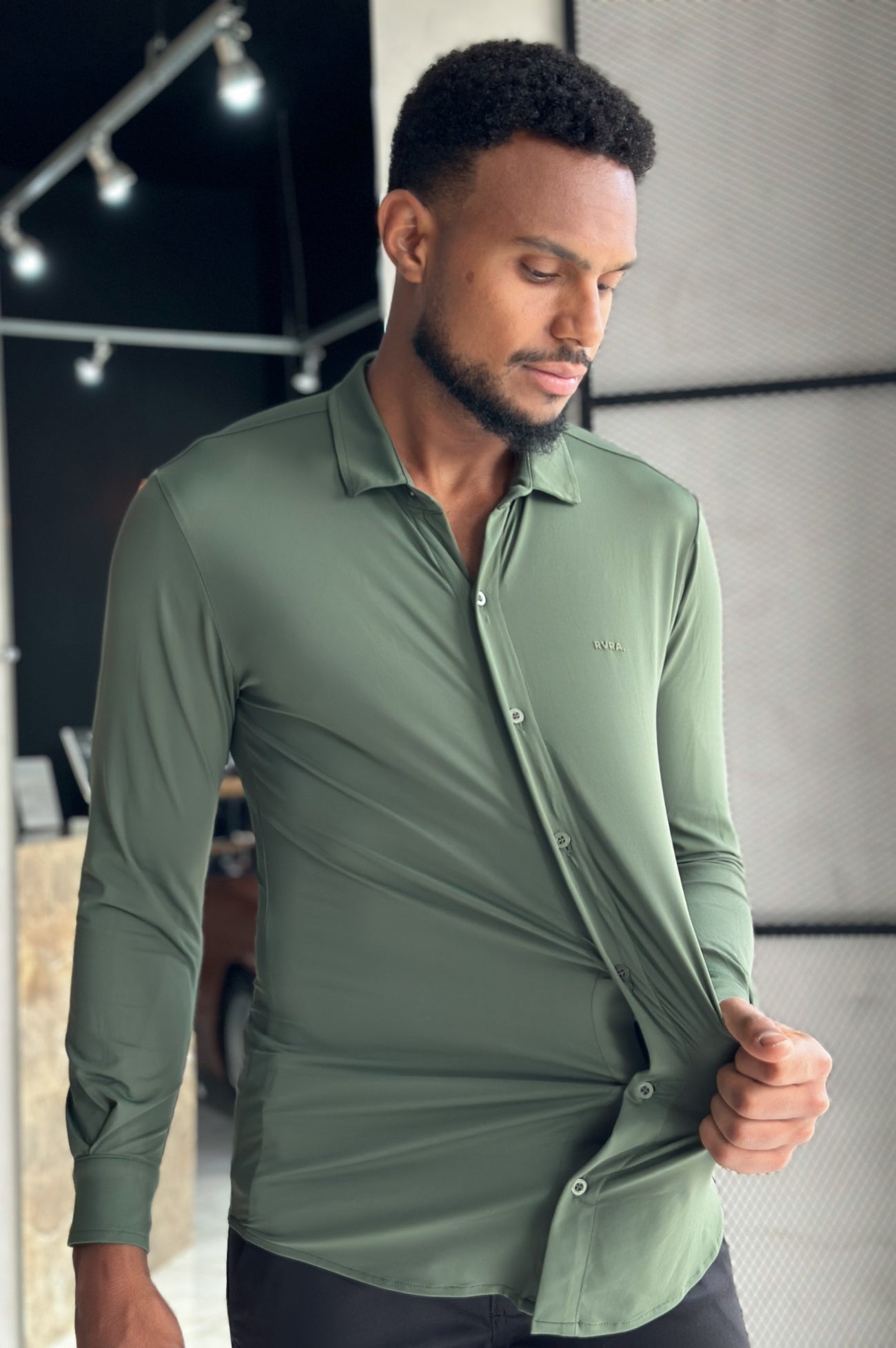 Camisa Soft Tech Manga Longa - Musgo