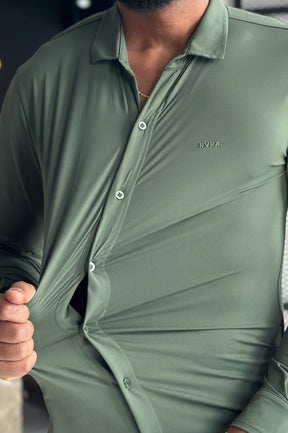 Camisa Soft Tech Manga Longa - Musgo
