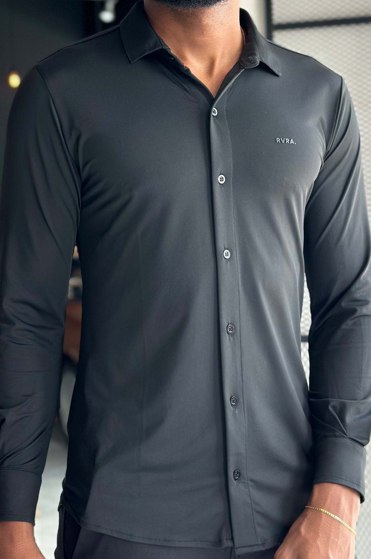 Camisa Soft Tech Manga Longa - Preta