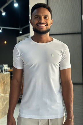 Camiseta Básica Algodão Egípcio - USERS  - Branco