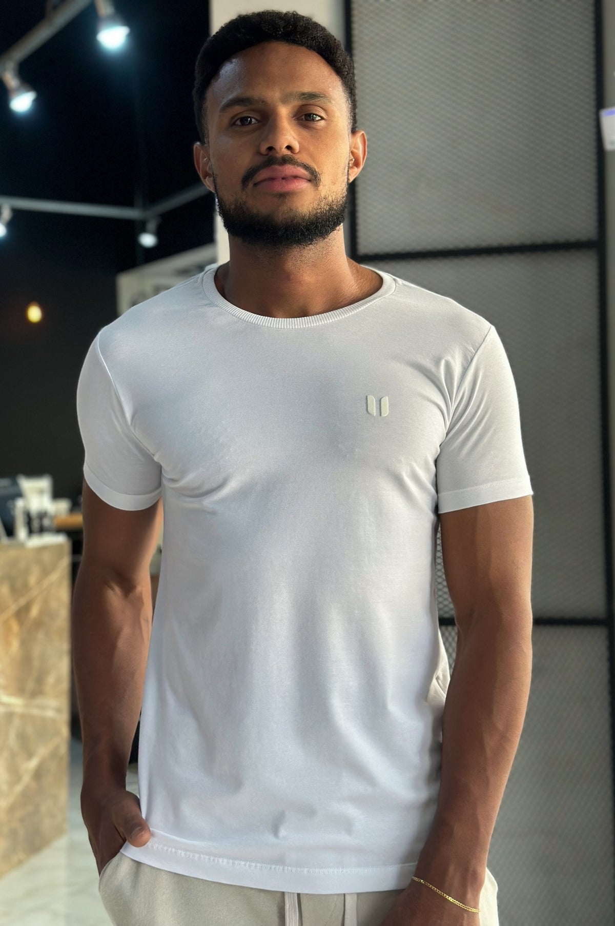 Camiseta Básica Algodão Egípcio - USERS  - Branco