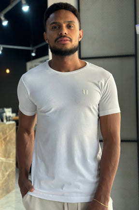 Camiseta Básica Algodão Egípcio - USERS  - Branco