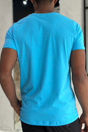 Camiseta Básica Algodão Egípcio USERS - Azul bebê