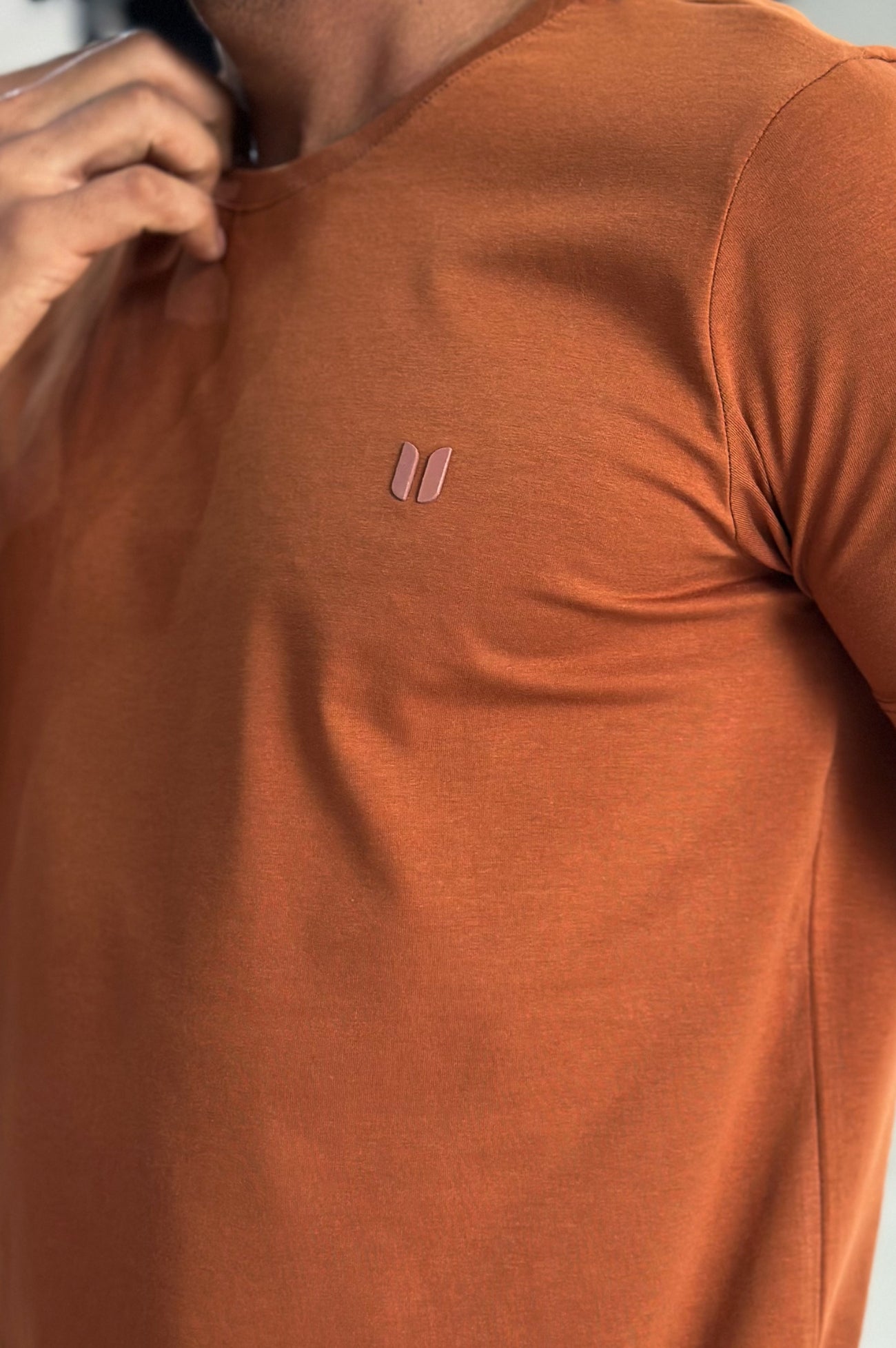 Camiseta Básica Algodão Egípcio USERS - Marrom