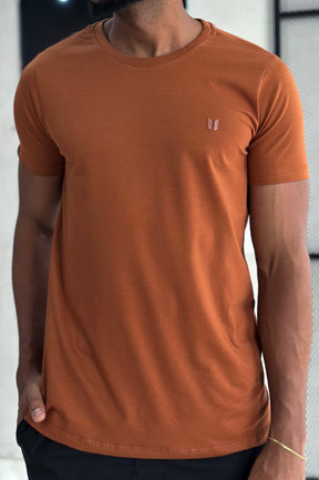 Camiseta Básica Algodão Egípcio USERS - Marrom