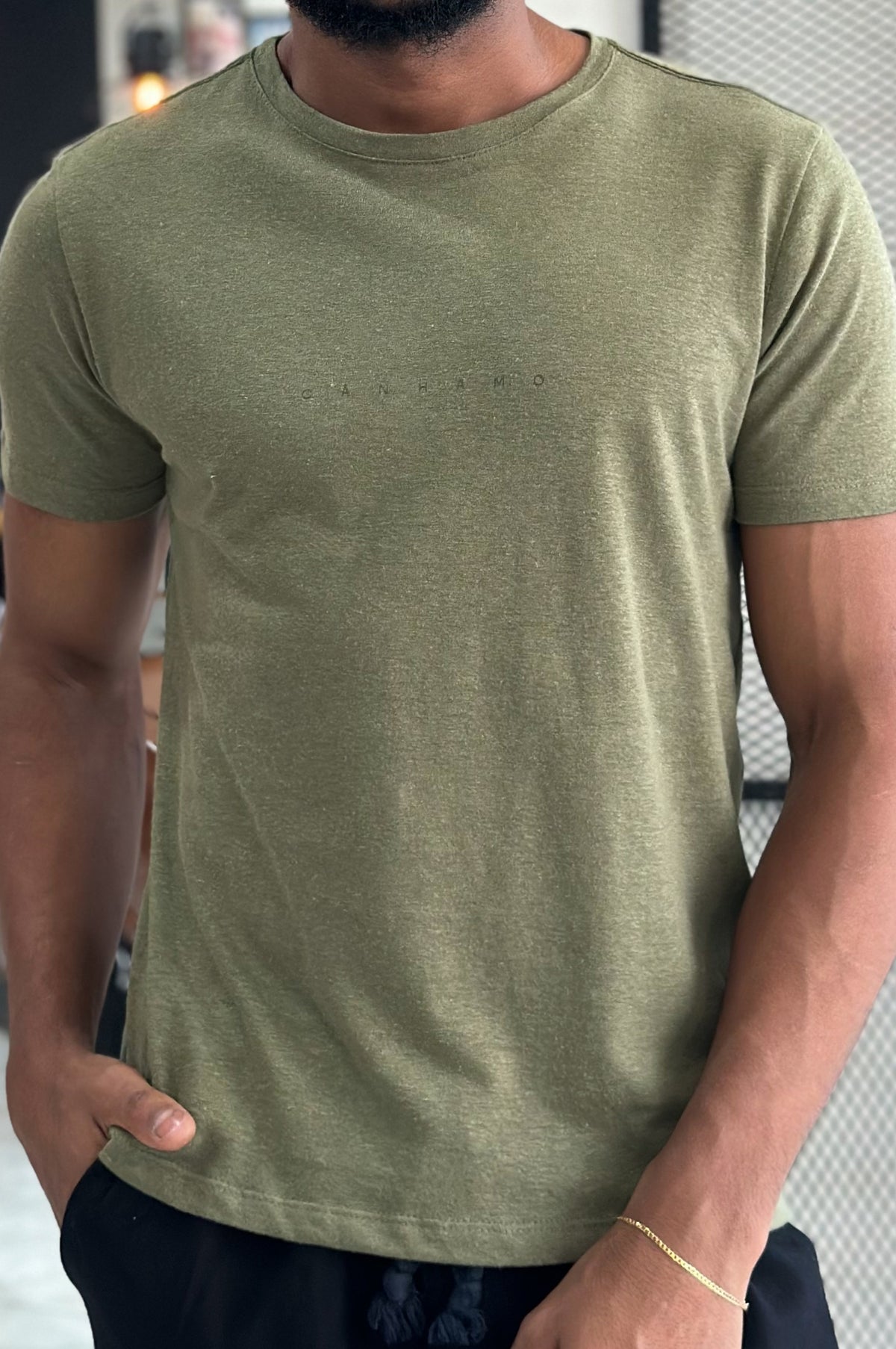 Camiseta Cânhamo Conceito - Verde