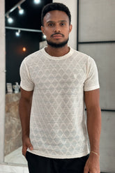 Camiseta Core Texturizada - Off White