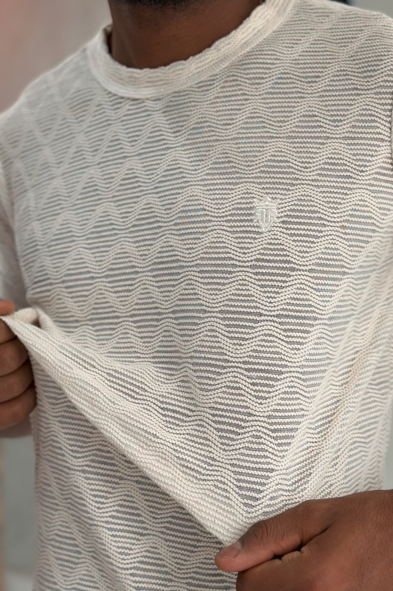 Camiseta Core Texturizada - Off White