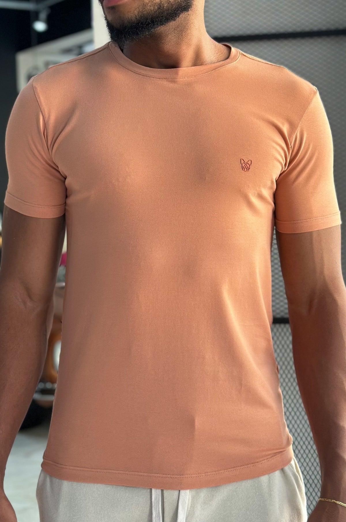 Camiseta Essencial Algodão Egípcio - Laranja