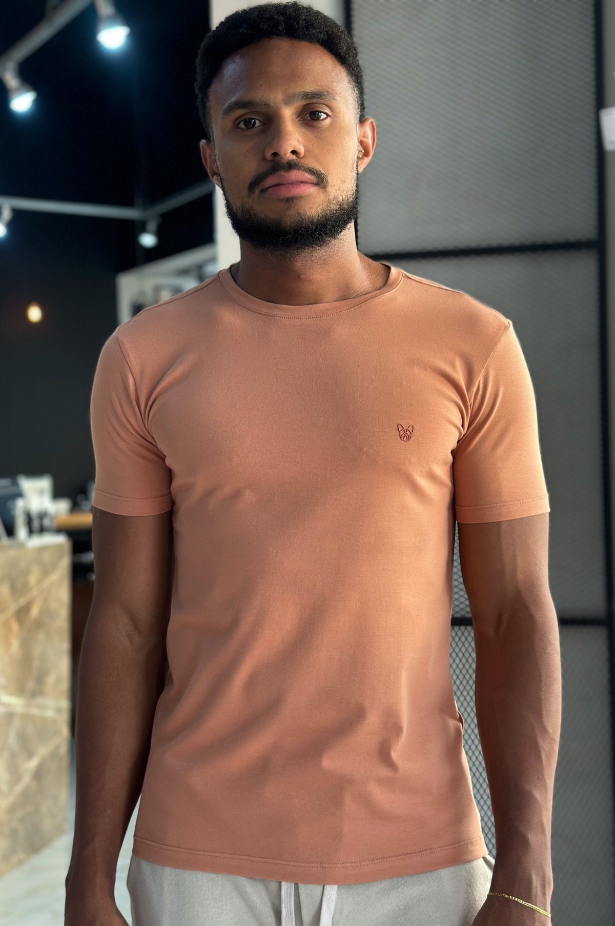 Camiseta Essencial Algodão Egípcio - Laranja