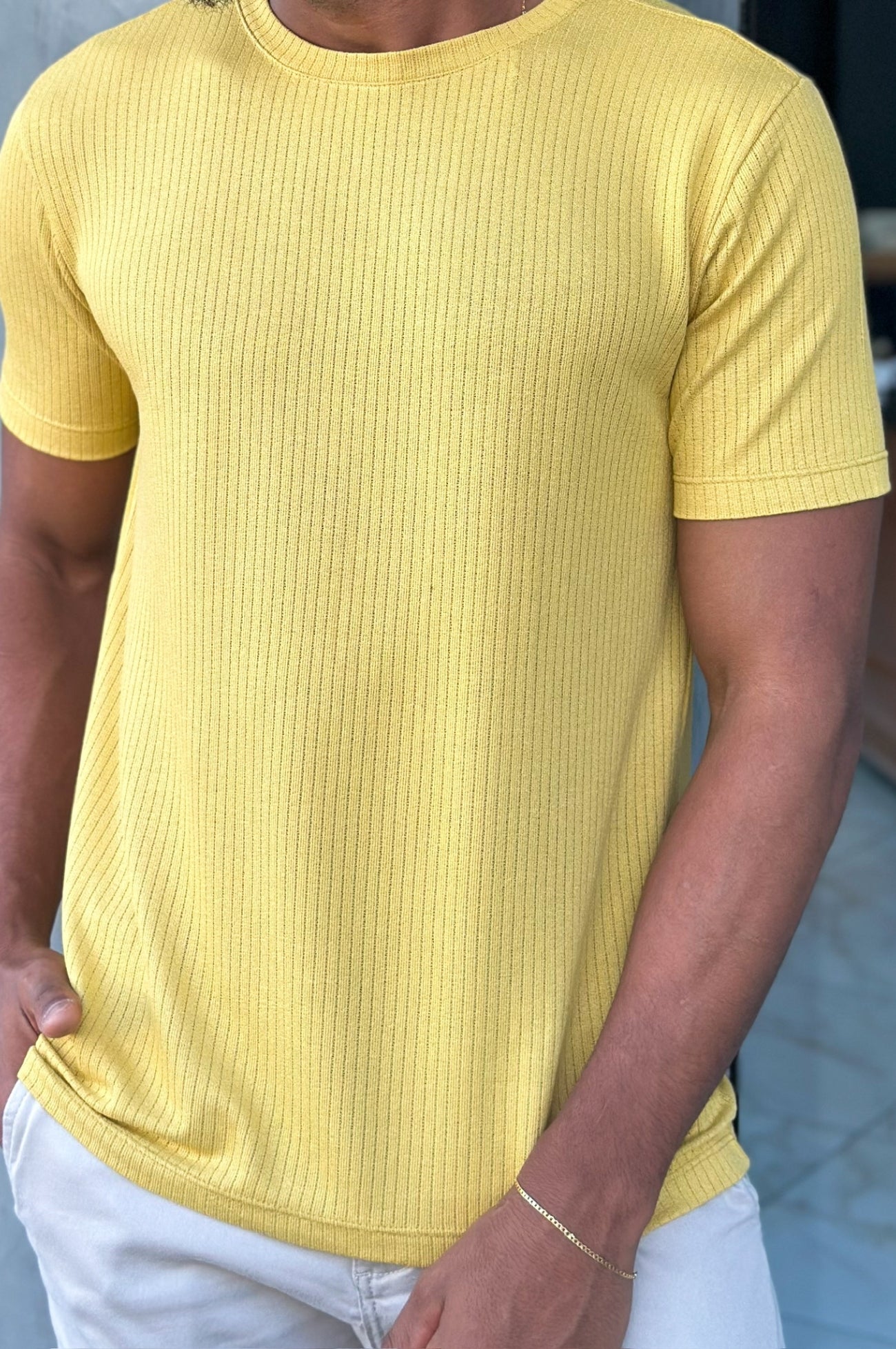 Camiseta leve - Amarelo