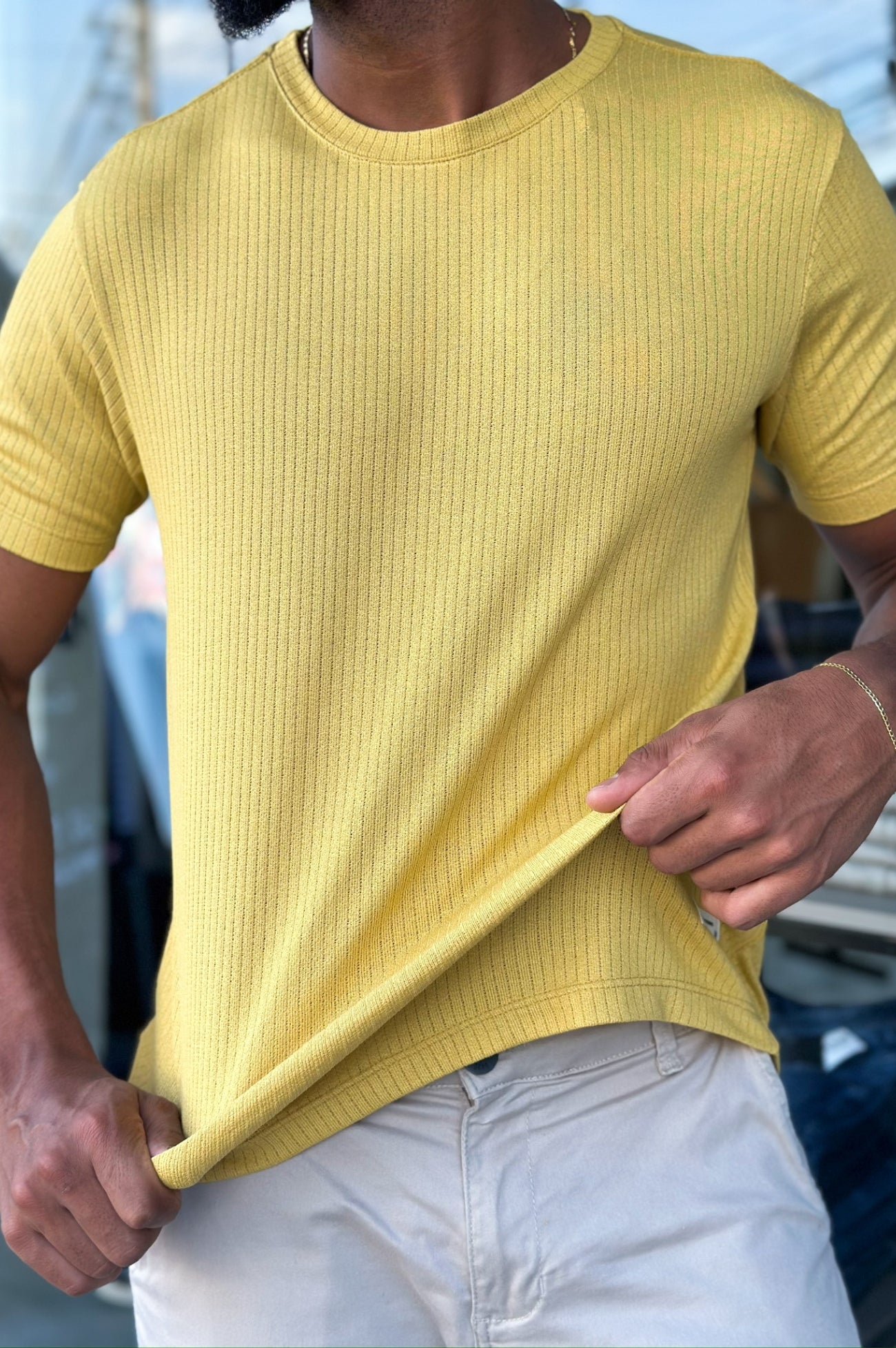 Camiseta leve - Amarelo