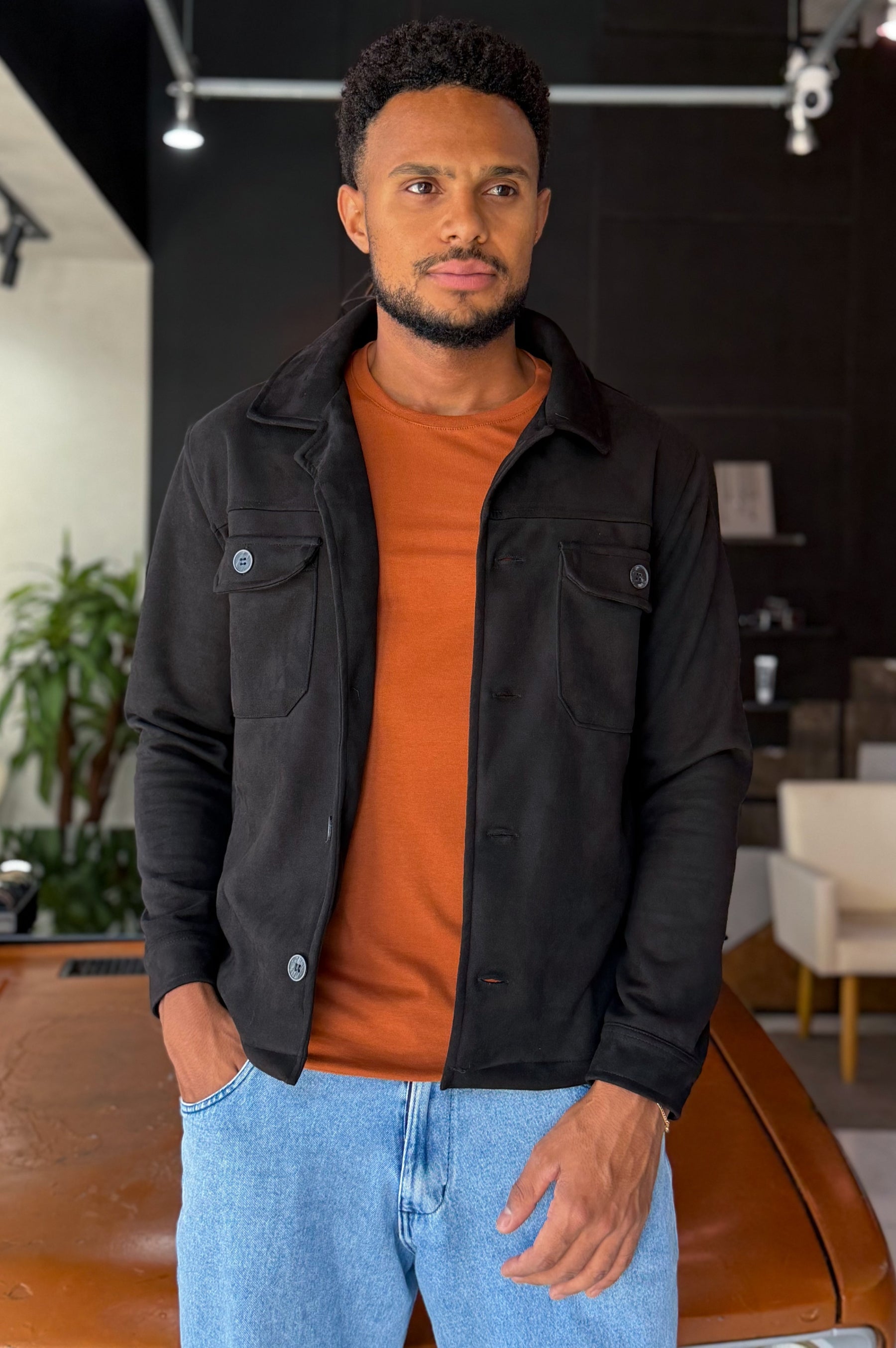 Jaqueta Suede