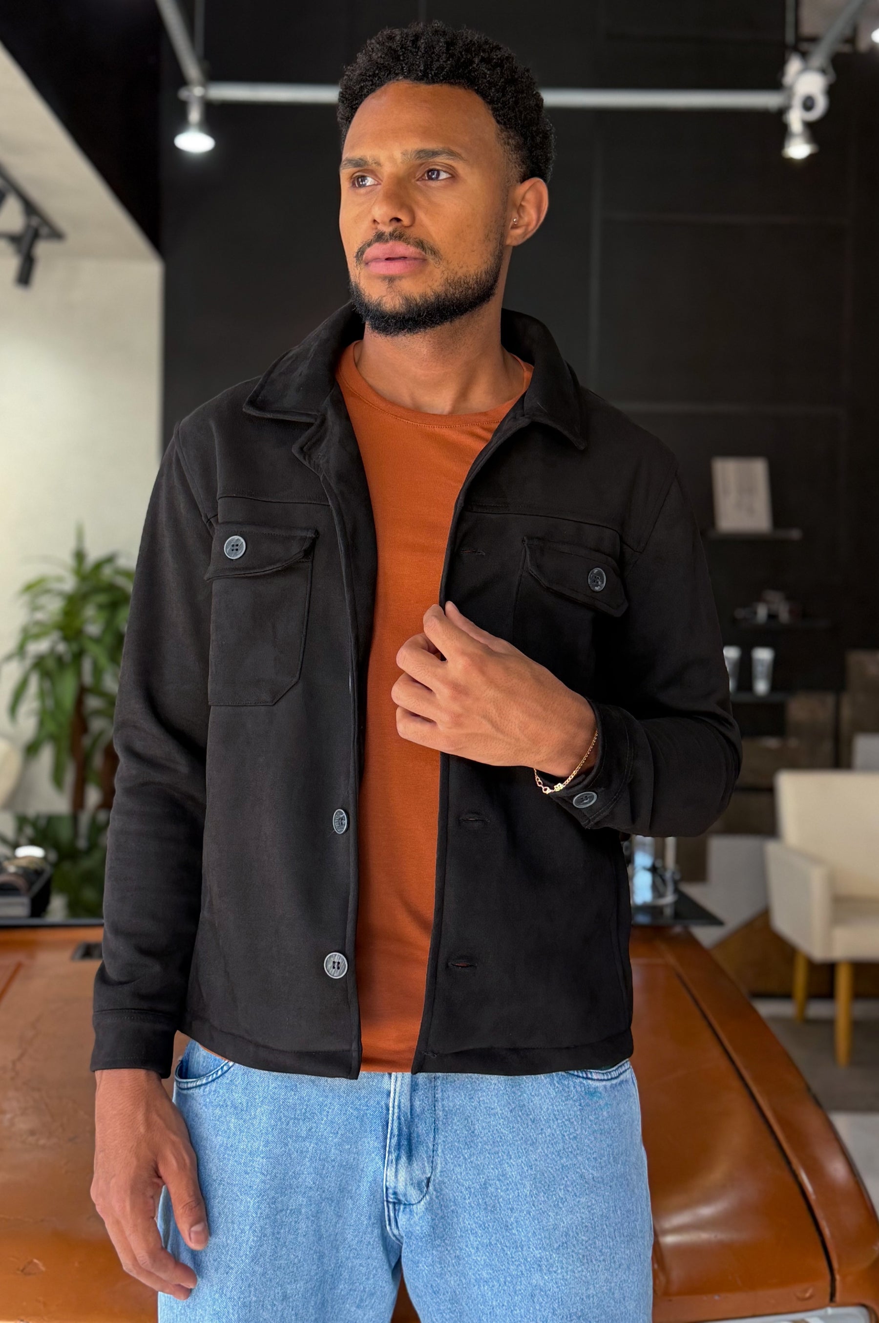 Jaqueta Suede