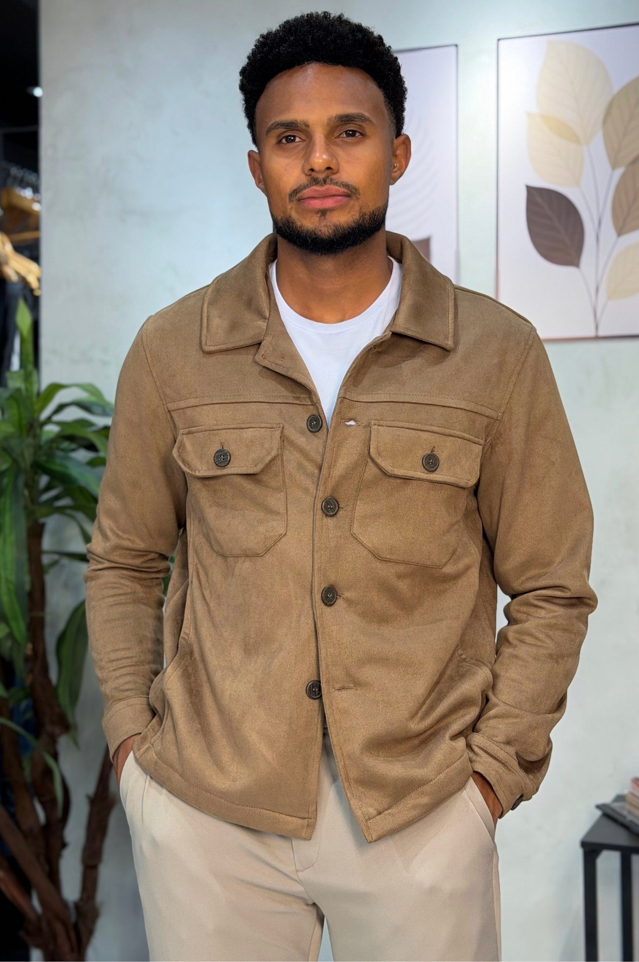 Jaqueta Suede