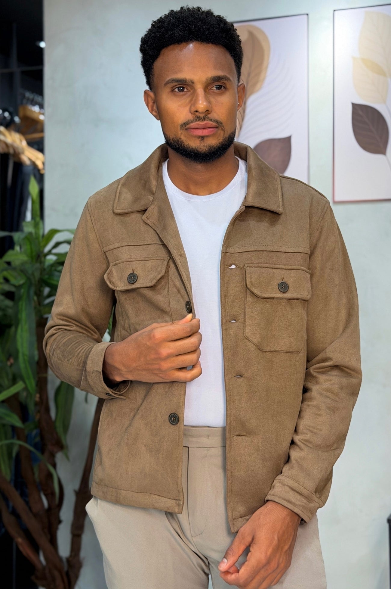 Jaqueta Suede