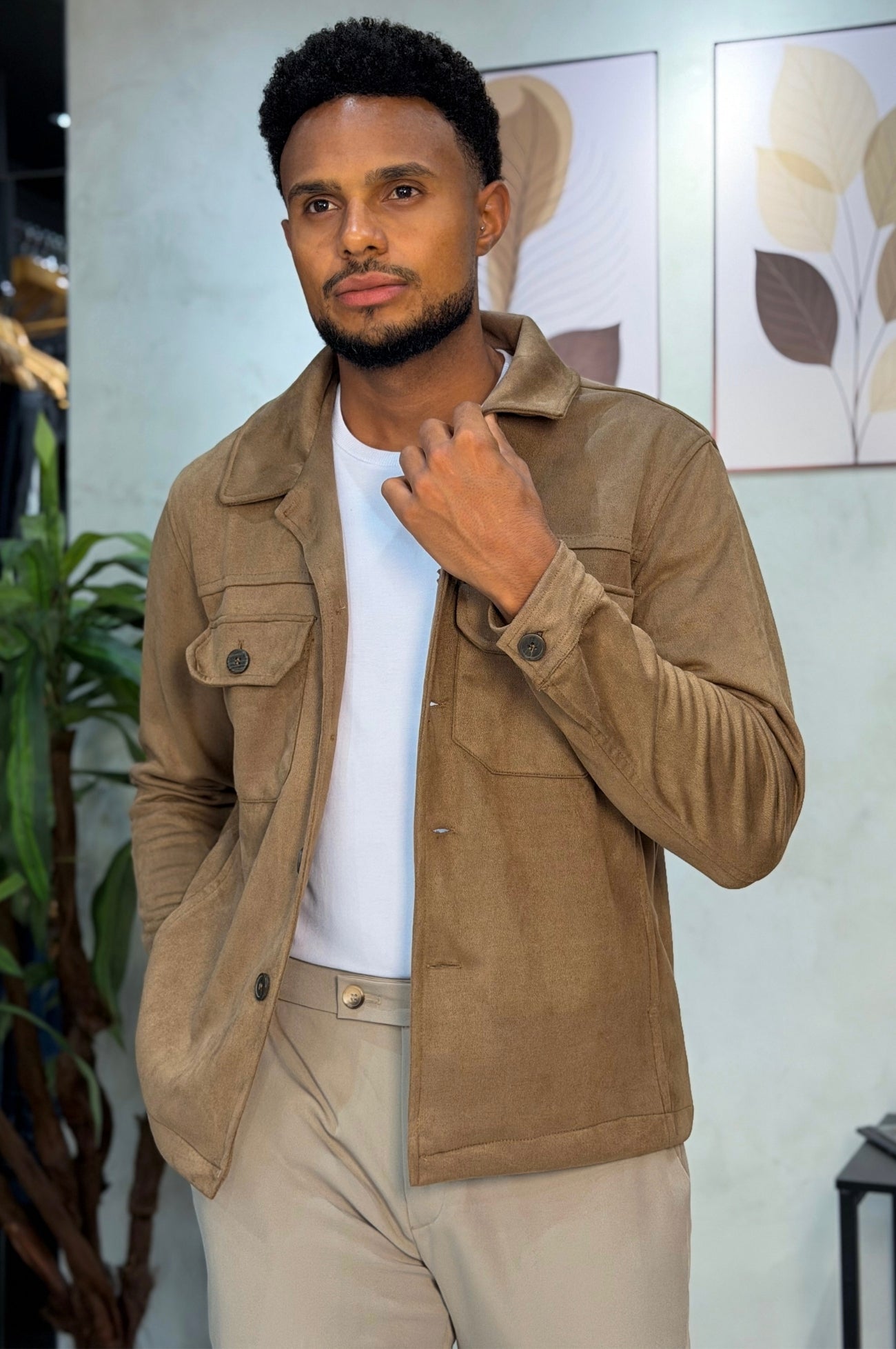 Jaqueta Suede