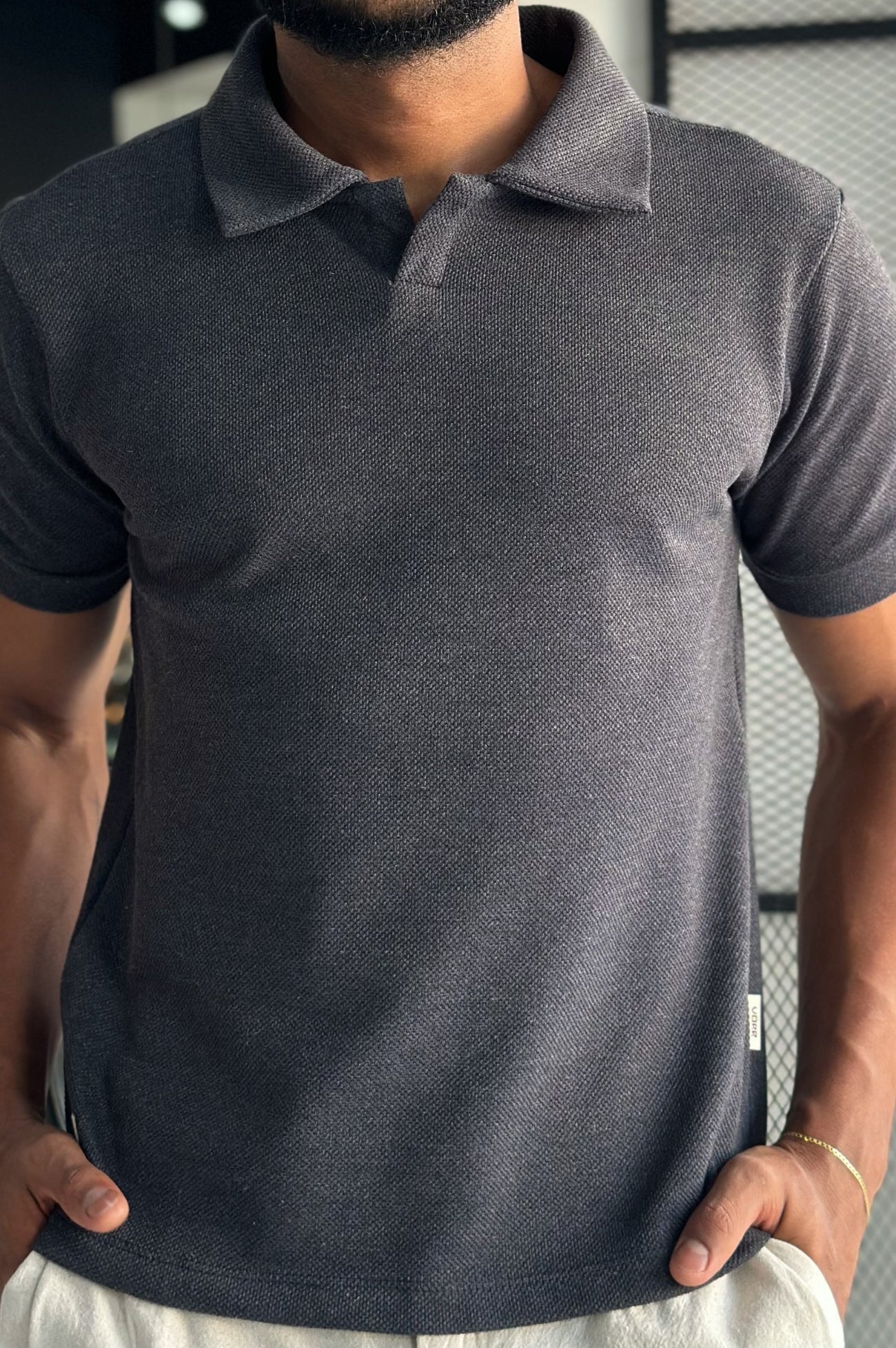 Polo Endurace Texturizada - Preto