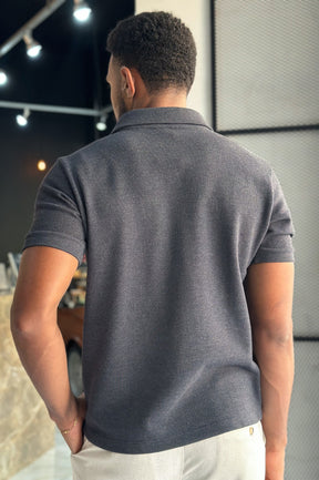 Polo Endurace Texturizada - Preto