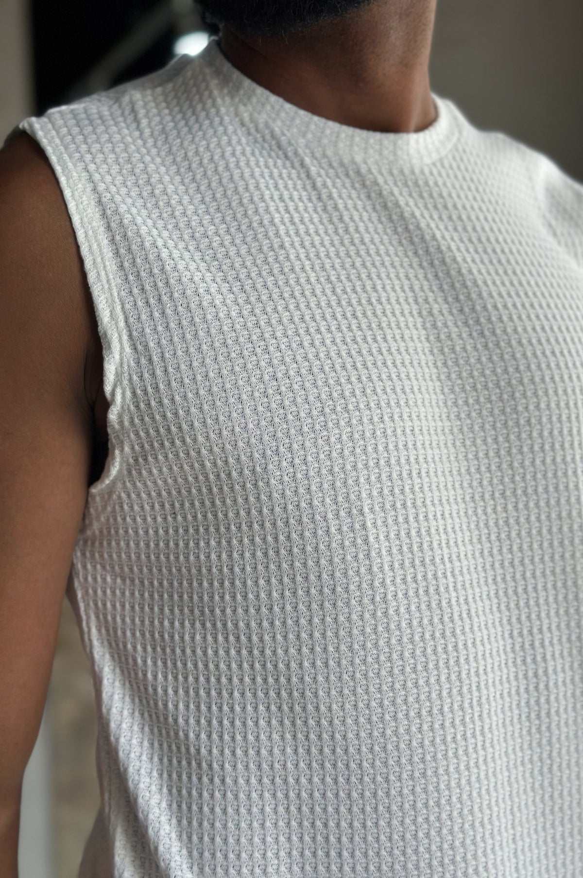 Regata Machão Tricot Vogue - Off White