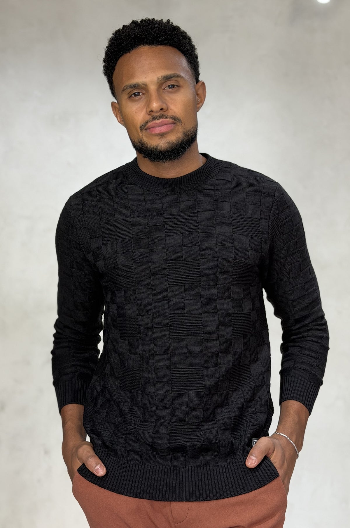 Suéter Tricot 3D Block